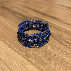 Blue Beaded Bracelet